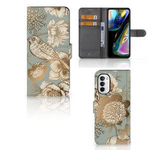 Hoesje voor Motorola Moto G52 | Moto G82 Vintage Bird Flowers