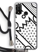 Pop Art #4: Huawei P Smart (2020) Transparant Hoesje met koord
