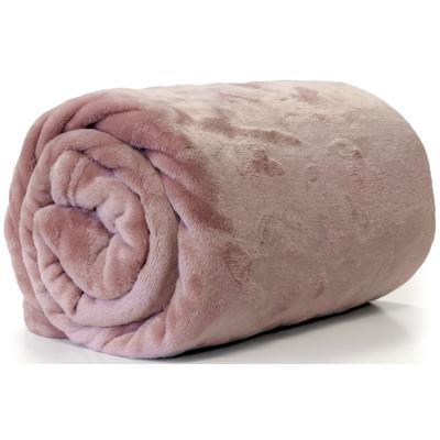 Unique Living Plaid - fleece deken - roze - polyester - 130 x 180 cm Unique Living Plaid - fleece deken - roze - polyester - 130 x 180 cm