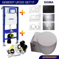 Geberit Up320 Toiletset 17 Aqua Splash Amor Met Sigma Drukplaat - thumbnail