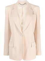 Stella McCartney blazer à simple boutonnage - Tons neutres