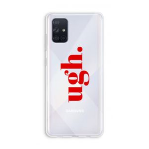 Ugh: Galaxy A71 Transparant Hoesje