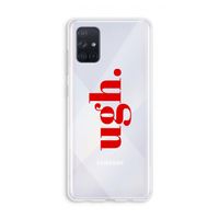 Ugh: Galaxy A71 Transparant Hoesje
