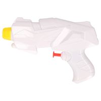 1x Mini waterpistolen/waterpistool wit van 15 cm kinderspeelgoed - thumbnail