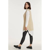 ONLY CARMAKOMA coated skinny jeans zwart - thumbnail