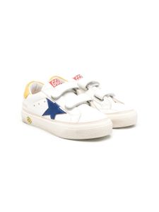 Golden Goose Kids baskets May à attache scratch - Blanc