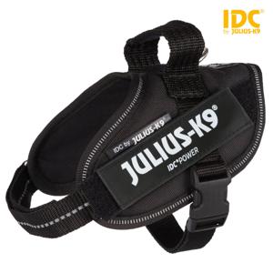 Julius k9 idc power-harnas / tuig voor labels zwart (MINI MINI/40-53 CM)