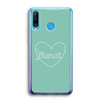 Friends heart pastel: Huawei P30 Lite Transparant Hoesje