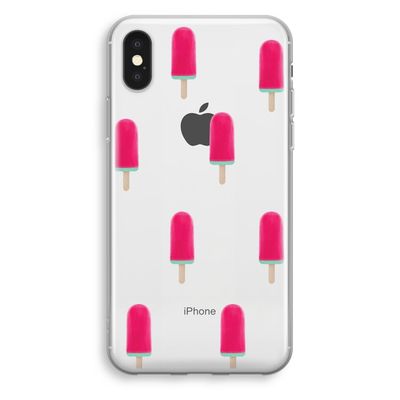 Waterijsje: iPhone X Transparant Hoesje