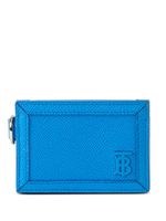 Burberry porte-cartes en cuir grainé TB à lanière - Bleu