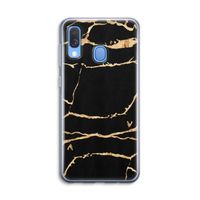 Gouden marmer: Samsung Galaxy A40 Transparant Hoesje