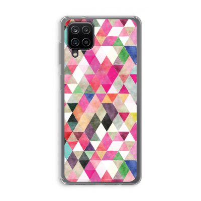 Gekleurde driehoekjes: Samsung Galaxy A12 Transparant Hoesje