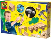 SES CREATIVE Schrijnwerkerij - 57 stukjes hout