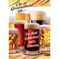 Wenskaarten Gefeliciteerd pak a 10 stuks