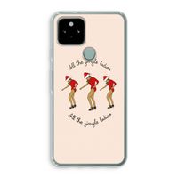 Jingle Ladies: Google Pixel 5 Transparant Hoesje
