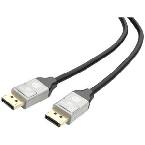 j5create JDC43 DisplayPort-kabel DisplayPort Aansluitkabel DisplayPort-stekker 2.00 m Zwart Vergulde steekcontacten