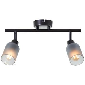 Brilliant Zwarte plafondlampLoralie 2-lichts - 99848/93