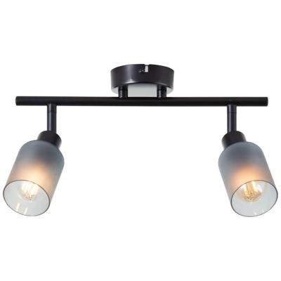 Brilliant Zwarte plafondlampLoralie 2-lichts - 99848/93