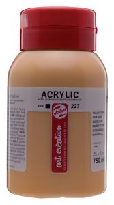 Talens Art Creation acrylverf flacon van 750 ml, gele oker