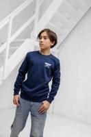 Vingino Basic Crewneck Sweater Kids Donkerblauw - Maat 152 - Kleur: Donkerblauw | Soccerfanshop