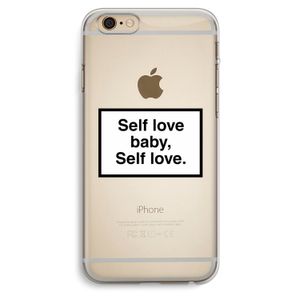 Self love: iPhone 6 Plus / 6S Plus Transparant Hoesje