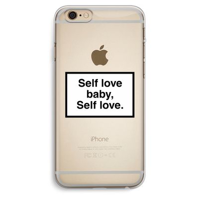 Self love: iPhone 6 Plus / 6S Plus Transparant Hoesje