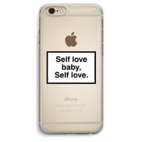 Self love: iPhone 6 Plus / 6S Plus Transparant Hoesje