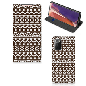 Samsung Galaxy Note20 Hoesje met Magneet Aztec Brown