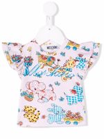 Moschino Kids t-shirt à imprimé graphique - Rose - thumbnail