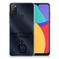 Alcatel 1S (2021) Silicone-hoesje Finger Don't Touch My Phone