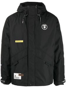 AAPE BY *A BATHING APE® doudoune à patch logo - Noir