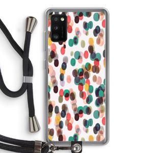Tropical Dots: Samsung Galaxy A41 Transparant Hoesje met koord