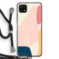 Saturday Flow: Samsung Galaxy A22 5G Transparant Hoesje met koord