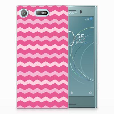 Sony Xperia XZ1 Compact | TPU bumper | Waves Pink