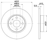 Remschijf 8DD355117931