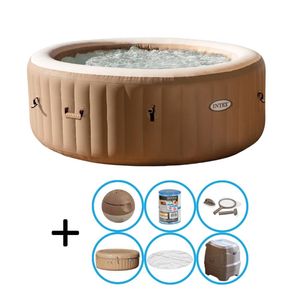 Intex - Bubble Massage - Jacuzzi - 196 x 71 cm - Beige - Met onderhoudskit