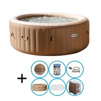 Intex - Bubble Massage - Jacuzzi - 196 x 71 cm - Beige - Met onderhoudskit - thumbnail