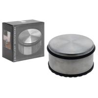 Excellent Houseware metalen Deurstoppers - met rubber ringen - Dia 11 cm - deurstops