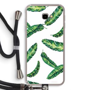 Lange bladeren: Samsung Galaxy J4 Plus Transparant Hoesje met koord