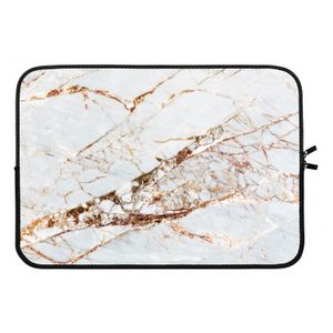 Goud marmer: Laptop sleeve 13 inch
