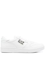 Ea7 Emporio Armani baskets lacées à logo imprimé - Blanc - thumbnail