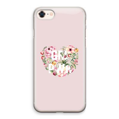 GRL PWR Flower: iPhone 8 Transparant Hoesje