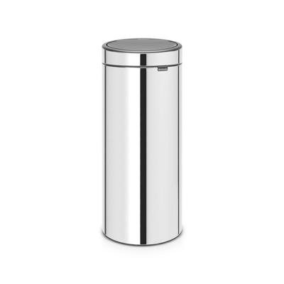 Brabantia Touch Bin Afvalemmer - 30 liter - kunststof binnenemmer - brilliant steel 115325