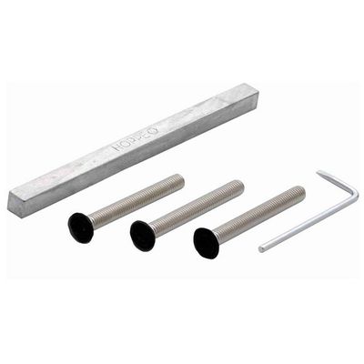 HOPPE Krukstiftgarnituur voor Massieve Schilden Deurdikte: 40-70mm Snelstift (incl. 3 Zwarte Metaalschroeven)