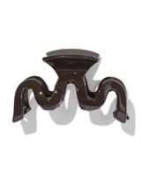 HEMA Haarklem 10cm swirl bruin