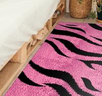 Vinyl vloerkleed met dierenprint Roze tijgerhuid