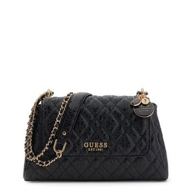 Guess Isemay Convertible Crossbody Flap Tas Dames Zwart - Kleur: Zwart | Soccerfanshop