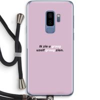 uzelf graag zien: Samsung Galaxy S9 Plus Transparant Hoesje met koord