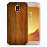 Samsung Galaxy J5 2017 | Bumper Hoesje | Donker Hout
