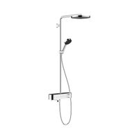 Hansgrohe Regendouche set Pulsify S Showerpipe 260 1 Jet Met Badthermostaat ShowerTablet Select 400 Chroom - thumbnail